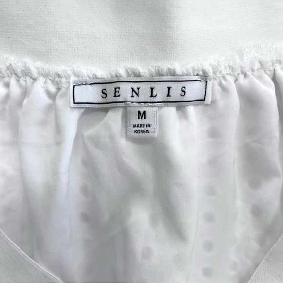 Senlis Lila White Eyelet & Lace Midi Skirt NWOT - Picture 9 of 10